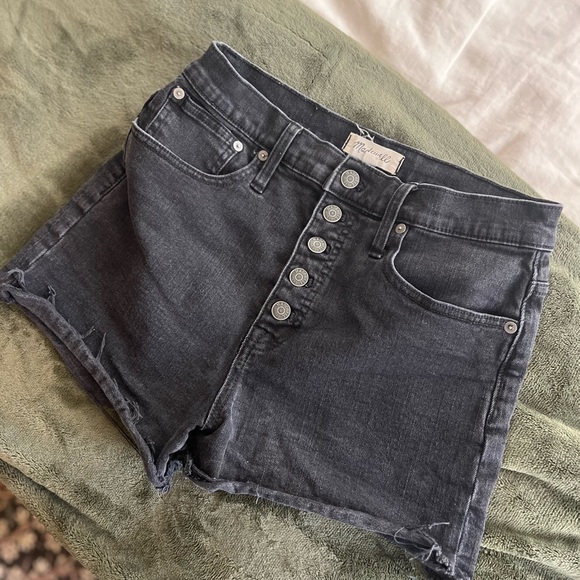Madewell Pants - Madewell Charcoal Denim Shorts